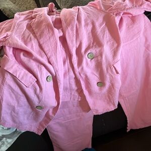 ,linen matching suit/// love tree size large